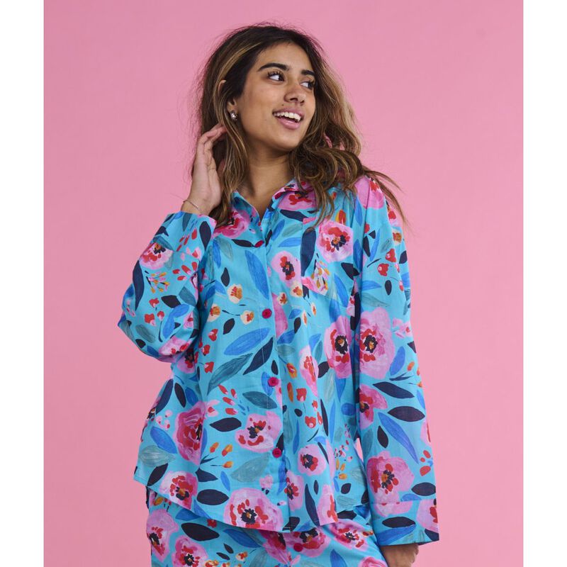 Kip&Co Morning Harvest Organic Cotton Long Sleeve Shirt & Pant Pyjama Set image number 2